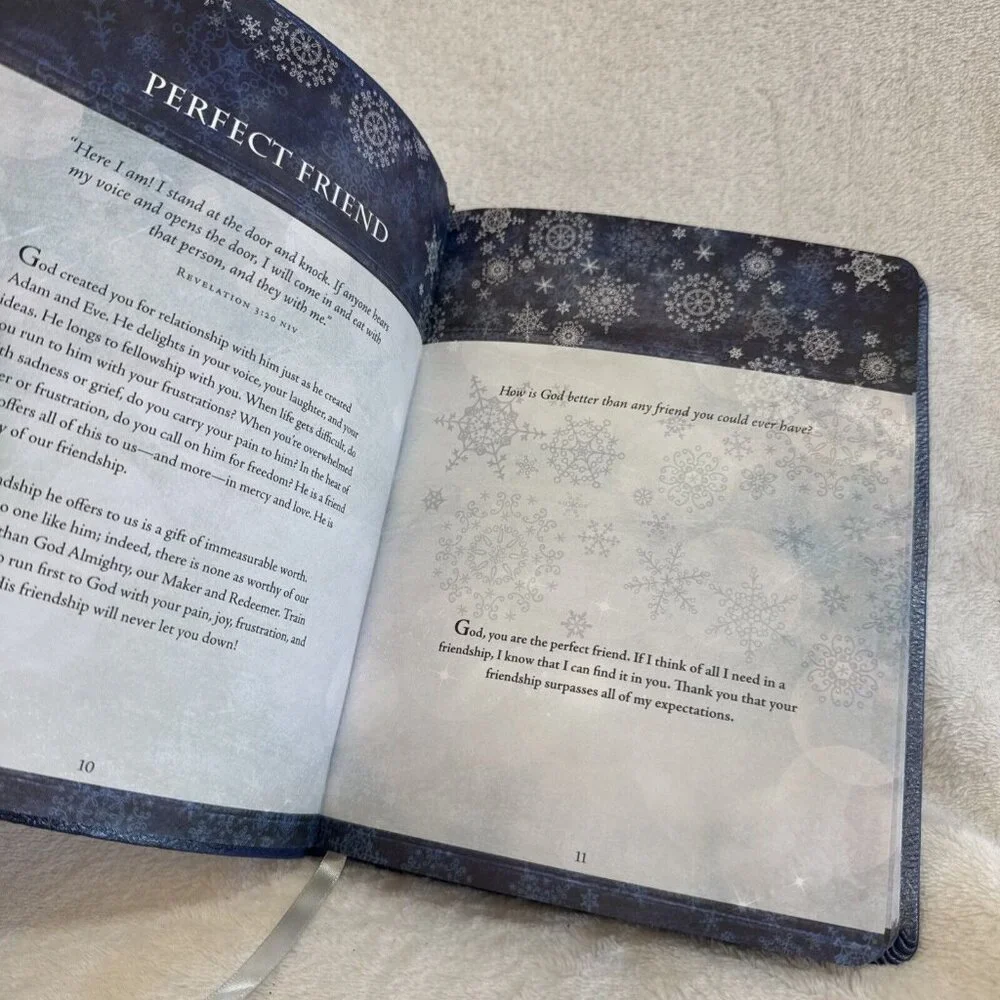 Devotional Winter Journal 90 Day Reflective Christian Psalm‎ Book Broadstreet